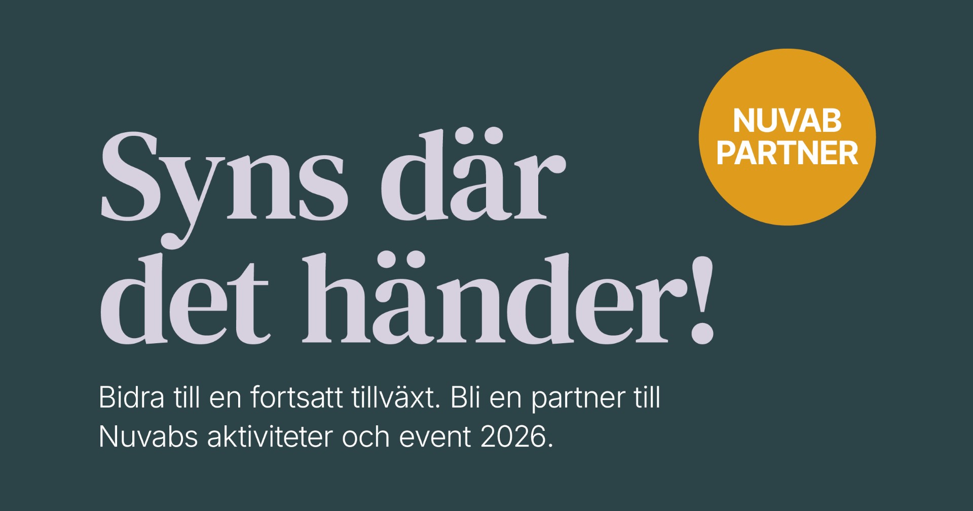 Bli partner!